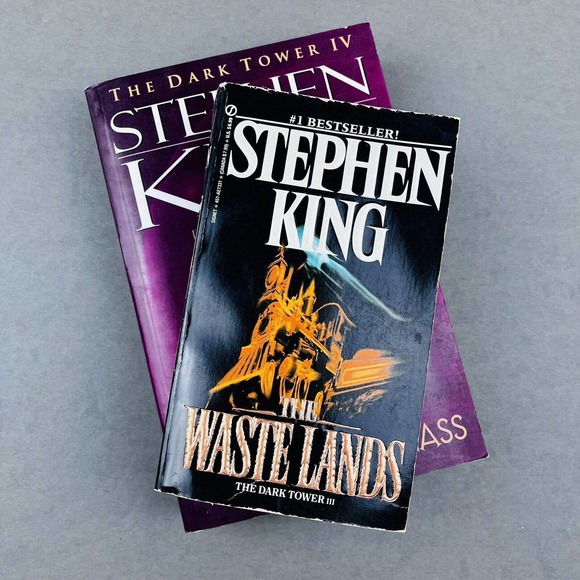 Dark Tower Book 3 & 4 Stephen King The Waste Land Wizard and Glass Paperback - Picture 5 of 13